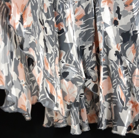 Vintage Anne Klein 100% Silk Printed Skirt - Picture 3 of 8